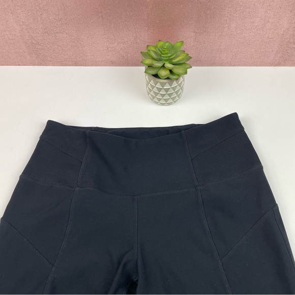 MPG Solid Black Workout Athletic Leggings Shorts Capris Women Large - Picture 4 of 5